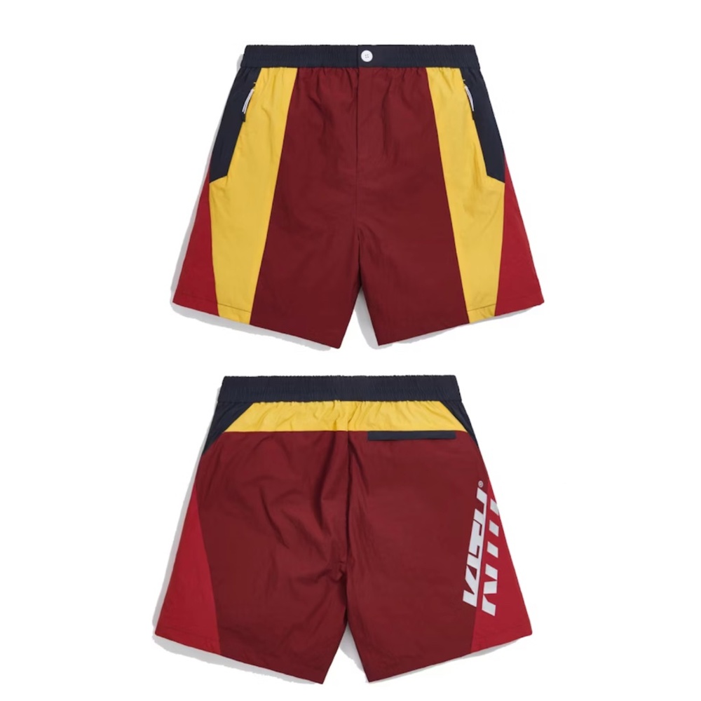 KITH Colorblocked Sporty Short Red/Multi